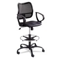  | Safco 3395BV Vue Series Mesh Extended Height Chair Vinyl Seat - Black image number 2