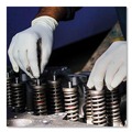 Disposable Gloves | Ammex TLF46100 4 mil Powder-Free Latex Disposable Gloves - Large, Ivory (1000/Carton) image number 3