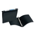 Office Jansan | Avery 14801 11 in. x 8.5 in. 3 Rings 1 in. Capacity Hanging Storage Flexible Non-View Binder with Round Rings - Black image number 0