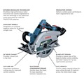 Circular Saws | Bosch GKS18V-26LB14 18V PROFACTOR Brushless Lithium-Ion 7-1/4 in. Cordless Strong Arm Blade-Left Circular Saw Kit (8 Ah) image number 6
