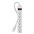 Office Electronics & Batteries | Belkin F9P60903DP 6 Outlets 3 ft. Cord Power Strip - White image number 0