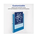 Office Jansan | Avery 79772 Heavy-Duty 1 in. Capacity 11 in. x 8.5 in. 3 Ring View Binder with DuraHinge and One Touch EZD Rings - Pacific Blue image number 3