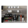 Bulk Savings Pricing 2 | Safco 3292BL 12.75 in. x 4.5 in. x 13.25 in. 3 Compartments Steel Mesh Onyx Breakroom Organizers - Black image number 5