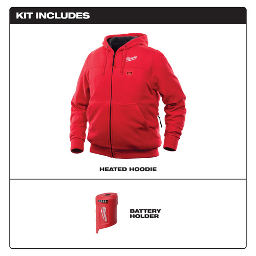 milwaukee heated hoodie size chart