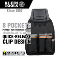 Klein Tools 55914 Tradesman Pro 13.5 in. x 8.25 in. x 4 in. Modular Trimming Pouch with Belt Clip - Black/Gray/Orange image number 1