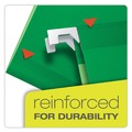  | Pendaflex 42626 Ready-Tab 1/5-Cut Tabs Colored Reinforced Hanging Letter Folders - Bright Green (25/Box) image number 4