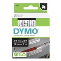 Office Jansan | DYMO 45803 0.75 in. x 23 ft. D1 High-Performance Polyester Removable Label Tape - Black on White image number 0
