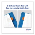 Office Jansan | Avery 74763 Ultra Tabs 1 in. x 1.5 in. 1/5-Cut Repositionable Mini Tabs - Assorted (80/Pack) image number 4