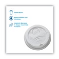 Dixie D9542 Dome Plastic Lids for 12 and 16 oz. Paper Cups - Large, White (100-Piece/Pack) image number 1