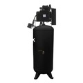 Stationary Air Compressors | EMAX ESS05V060V1 5 HP 60 Gallon Single Stage Single Phase 19 CFM Industrial 2-Cylinder Splash Lubricated Pump Electric SILENT Air Compressor image number 4