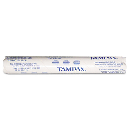 Cleaning & Janitorial Supplies | Tampax 10073010025001 Original Regular Absorbency Tampons for Vending Machines (500-Piece/Carton) image number 0