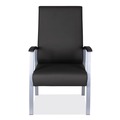 Alera ALEML2419 Silver Base Metalounge Series High-Back Guest Chair - Black image number 0