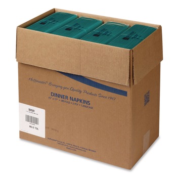 Hoffmaster 15 in. x 17 in. 2-Ply Dinner Napkins - Teal (1000/Carton)