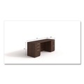 Office Desks & Workstations | Alera AE1NZK-UF2472FF HRG 72 in. x 24 in. x 29 in. Seville Series Double Pedestal Credenza - Mahogany image number 1