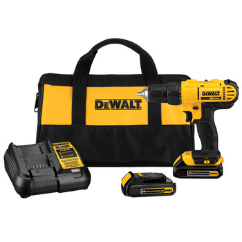 Factory Reconditioned Dewalt DCD771C2R 20V MAX Lithium-Ion 1/2 in. Compact Cordless Drill Driver Kit (1.3 Ah)