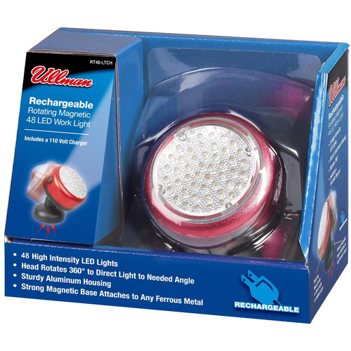 Ullman Devices Rt48 Ltch 48 Led Rechargeable Magnetic Work Light