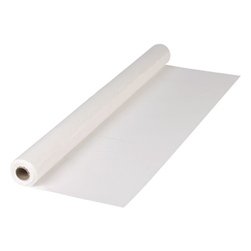 Office Jansan | Hoffmaster 114000 40 in. x 300 ft. Plastic Roll Tablecover - White (1/Carton) image number 0