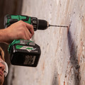 Hammer Drills | Factory Reconditioned Metabo HPT KC18DBFL2CMR MultiVolt 18V Brushless Lithium-Ion 1/2 in. Cordless Hammer Drill and 1/4 in. Triple Hammer Impact Driver Combo Kit with 2 Batteries (3 Ah) image number 2