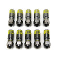 Klein Tools VDV812-606 Universal Compression Male F-Connector for RG6/6Q Coaxial Cable (10-Pack) image number 3