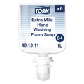 Hand Soaps | Tork 401811 1L Refill Unscented Extra Mild Foam Soap (6/Carton) image number 1