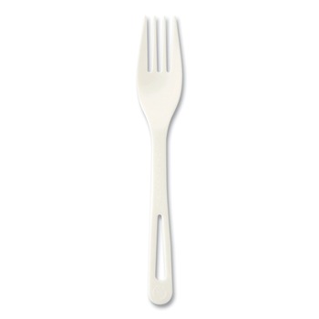 World Centric Cutlery Dispenser Plastic Fork Refills - White (10/Carton)