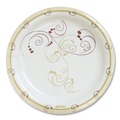 Food Service | SOLO MP9R-J8001 8.5 in. diameter Mediumweight Symphony Paper Dinnerware Plate - Tan (125/Pack) image number 0