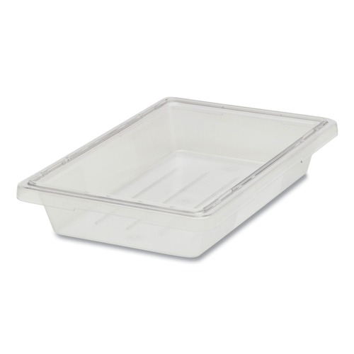 Office Jansan | Rubbermaid Commercial FG330400CLR 5 Gallon 12 in. x 18 in. x 9 in. Food/Tote Box - Clear image number 0