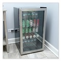 Coolers & Tumblers | Alera JC-90VEL-F 3.4 Cu. Ft. Beverage Cooler - Stainless Steel/Black image number 4