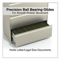 Office Jansan | Alera 25492 36 in. x 18.63 in. x 52.5 in. Legal/Letter-Size 4-Drawer Lateral File - Putty image number 3
