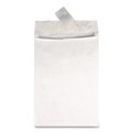 Office Jansan | Survivor QUAR1790 12 in. x 16 in. #15 1/2 Square Flap Redi-Strip Adhesive Closure Lightweight Tyvek Catalog Mailers - White (100/Box) image number 2