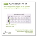 Toys | Champion Sports BP10 Plastic Bowling Pin Set - White (10/Set) image number 1