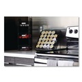 Desktop Organizers | Safco 3290BL 6 in. x 6 in. x 18 in. Steel Mesh 3 Compartments Onyx Breakroom Organizers - Black image number 5