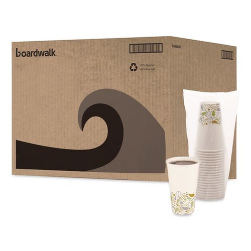 Food Trays, Containers, and Lids | Boardwalk BWKDEER16HCUP 16 oz. Deerfield Printed Paper Hot Cups (50 Cups/Sleeve, 20 Sleeves/Carton) image number 0