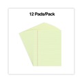 Office Jansan | Universal UNV22000 50-Sheets 8.5 in. x 11 in. Wide/Legal Rule Glue Top Pads - Canary-Yellow (1 Dozen) image number 6
