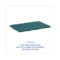 Sponges & Scrubbers | Boardwalk 86LGI 6 in. x 9 in. Heavy-Duty Scour Pad - Green (15/Carton) image number 6
