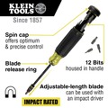 Screwdrivers | Klein Tools 32304 14-in-1 HVAC Adjustable-Length Impact Screwdriver with Flip Socket image number 6