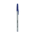  | Universal UNV15614 1 mm Medium Blue Ink Stick Ballpoint Pens (60/Pack) image number 1
