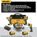 Combo Kits | Dewalt DCK447P2 20V MAX XR Brushless Lithium-Ion 4-Tool Combo Kit with (2) Batteries image number 1