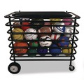 Office Filing Cabinets & Shelves | Champion Sports UBX 24 in. x 44 in. x 39 in. Ultimate Lockable Ball Locker - Black image number 4