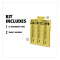 Safety Equipment | Rubbermaid Commercial FG425400YEL 16.5 in. x 14 in. 12 oz. Over-The-Spill Pad Tablet (22/Pack) image number 4