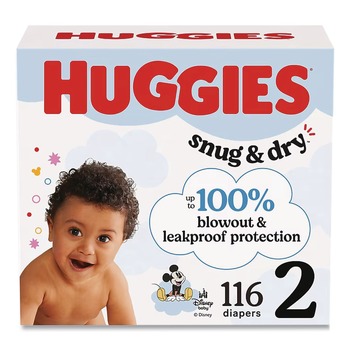 Huggies Snug and Dry 12 lbs. to 18 lbs. Diapers - Size 2 (116/Carton)