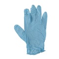 Disposable Gloves | Boardwalk 382MBXA 5 mil. Disposable Examination Nitrile Gloves - Medium Blue (100/Box) image number 1