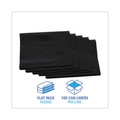 Trash & Waste Bins | Boardwalk H7658WKK 38 in. x 58 in. 60 Gallon 1.7 mil Linear Low Density Industrial Flat Pack Can Liners - Black (100/Carton) image number 4