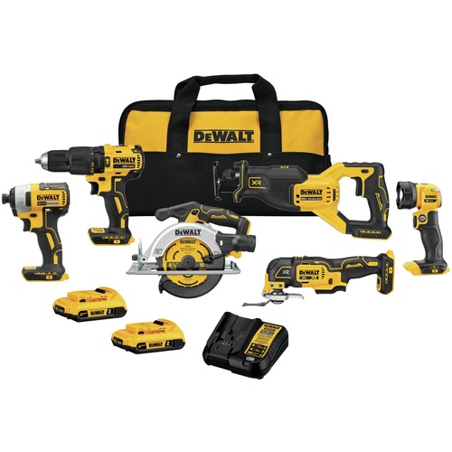 Combo Kits | Dewalt DCK675D2 20V MAX Brushless Lithium-Ion Cordless 6-Tool Combo Kit with 2 Batteries (2 Ah) image number 0