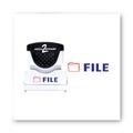 Stamps & Stamp Supplies | ACCUSTAMP2 035534 1.63 in. x 0.5 in. FILE Pre-Inked Shutter Stamp - Red/Blue image number 1