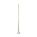 New Year New Savings! Save $25 off $150 | Boardwalk BWK603 1.13 in. x 62 in. #20plus Screw Clamp Metal Head Wooden Mop Handle - Natural image number 0