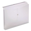 Office Jansan | Pendaflex 63814-3 8.5 in. x 14 in. Poly String and Button Envelope - Clear (3/Pack) image number 1