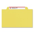 File Folders | Smead 14004 2 in. Expansion Top Tab Classification Folders with 6 SafeSHIELD Fasteners - Letter Size/Yellow Exterior (10/Box) image number 3