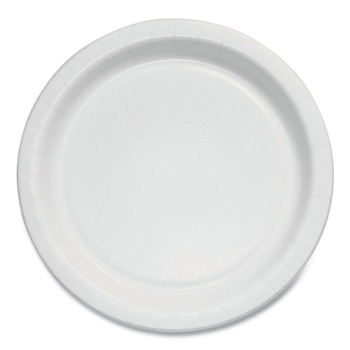 SOLO Bare Eco-Forward 6 in. Diameter ProPlanet Seal Clay-Coated Paper Plate - White/Brown/Green (1000/Carton)
