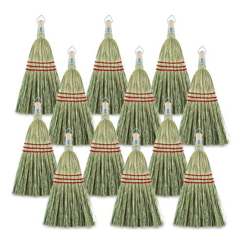 Office Jansan | Boardwalk BWK951WC Corn Fiber Whisk Brooms - Yellow (1 Dozen) image number 0